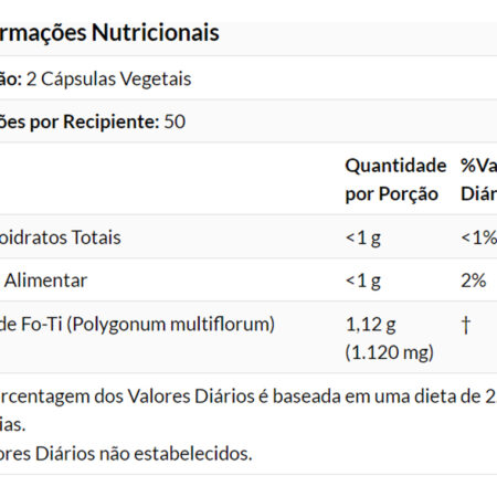 Fo-ti 560mg (he Shou Wu) Now Foods 100veg Caps Importado - Imagem 4