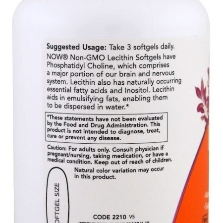 Lecitina Importada Original Lecithin 1200mg 100 Softgels Eua - Imagem 2