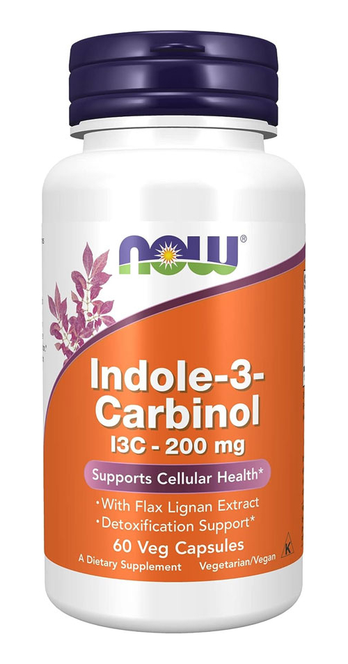 Indole-3-carbinol Now Foods 200mg 60veg Caps 5un - Imagem 3