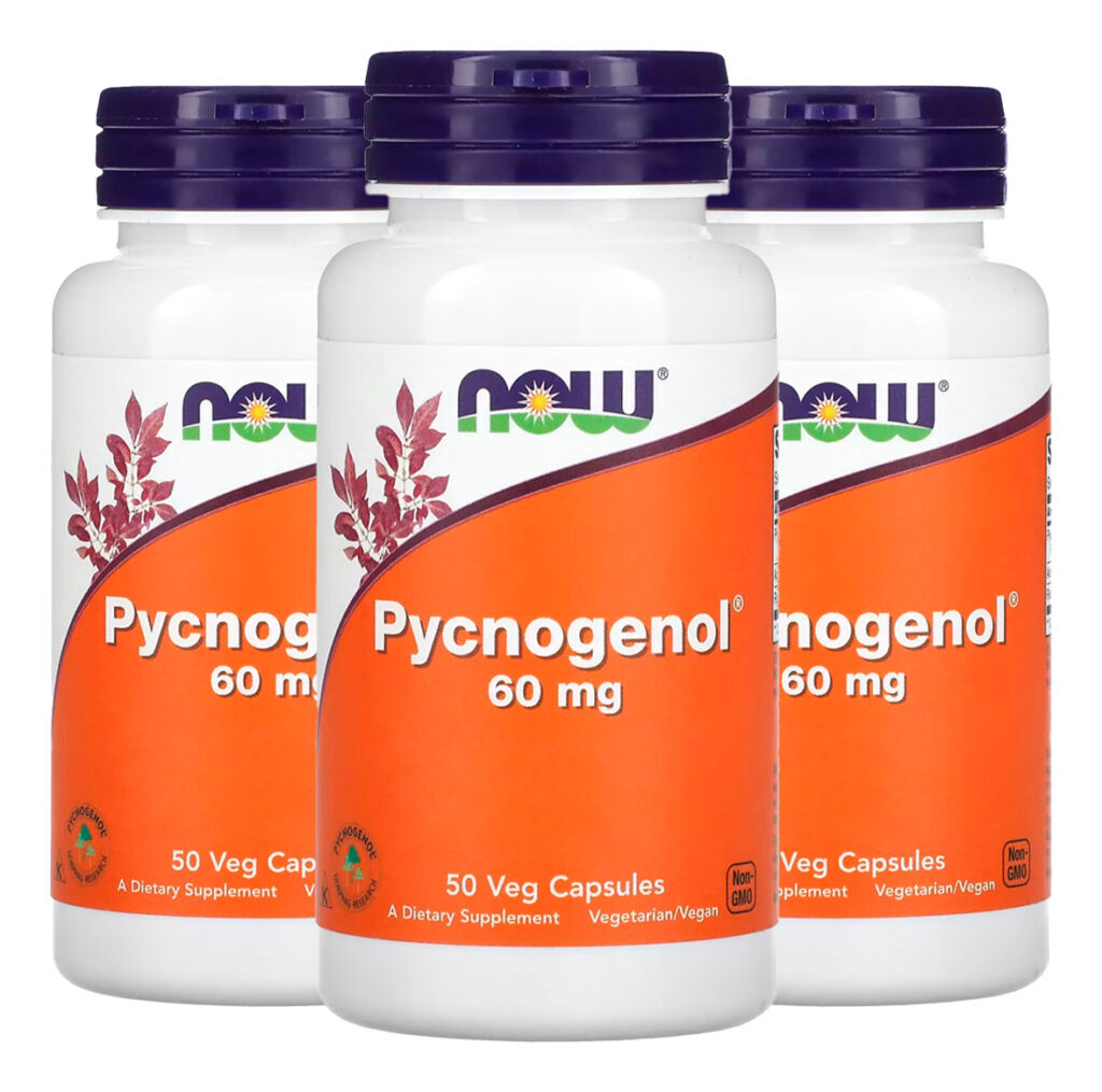 Pycnogenol 60mg Now Foods 50 Veg Caps Importado 3un