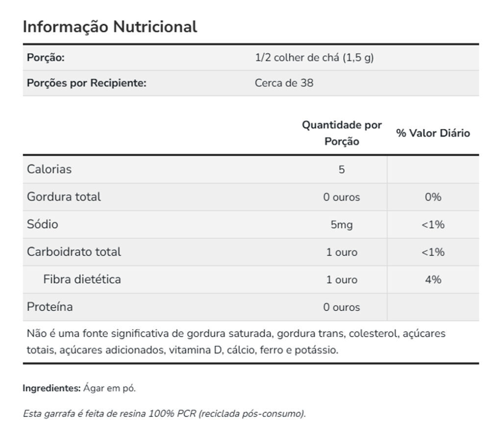 Pó De Ágar Now Foods 57 Gramas Importado - Imagem 4