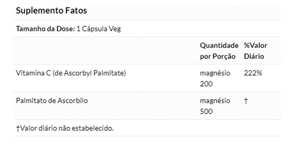 Palmitato Ascorbila 500mg Now Foods 100 Caps Importado - Imagem 4