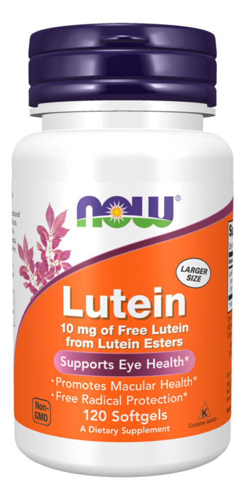 Luteina 10mg Now Foods Sem Esteres 120 Softg Importado
