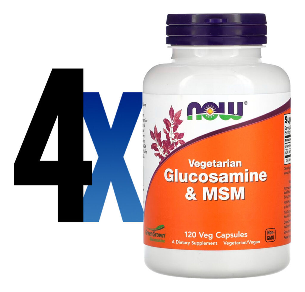 Glucosamina E Msm 120 Caps Importado 4un Now Foods - Imagem 2