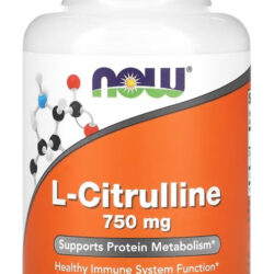 L-citrulina Citrulline 750mg 90 Cápsulas - Now Foods Sabor Sem Sabor