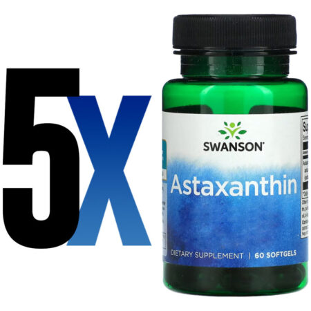 Astaxantina 4mg Swanson 60 Softgels Importado 5un - Imagem 2