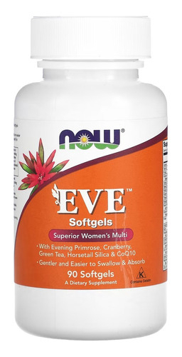 Multivitamínico Eve Mulheres Now Foods 90 Softgels Sabor Sem Sabor