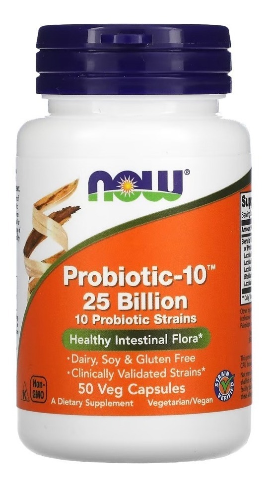 Probiótico 10 25 Bilhões Ufc Now Foods 50veg Caps