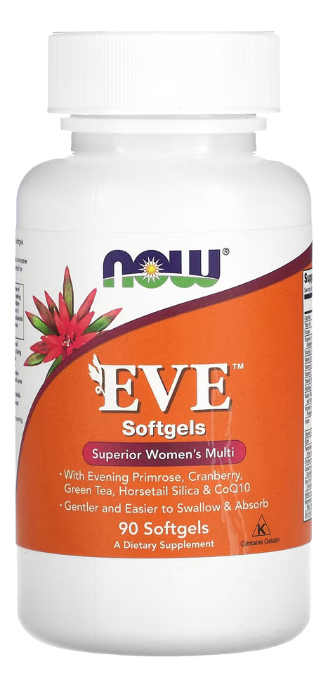 Multivitamínico Eve Mulheres Now Foods 90 Softgels Sabor N/a