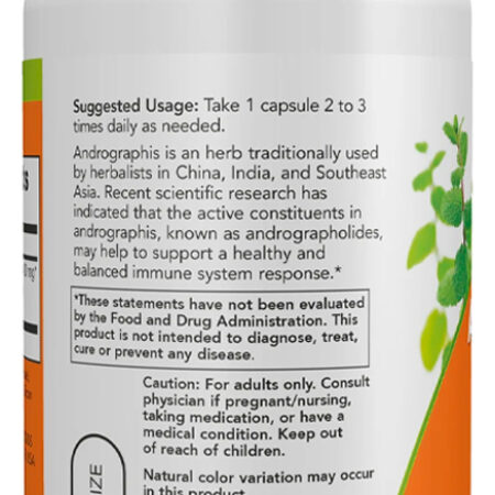 Extrato Andrographis 400mg Now Foods 90 Cáps Importado - Imagem 3