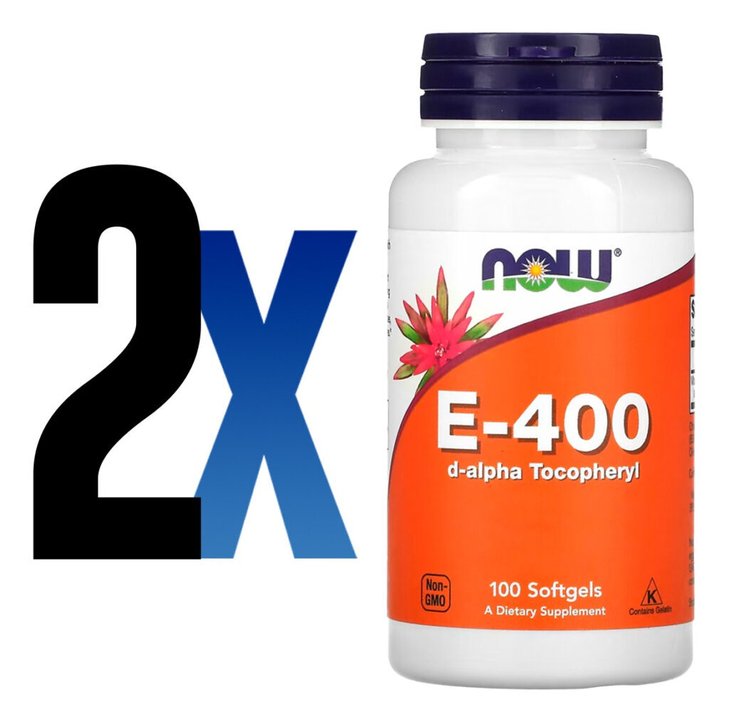 Vitamina E-400 268mg 100 Softgels Importado 2un Now Foods - Imagem 2