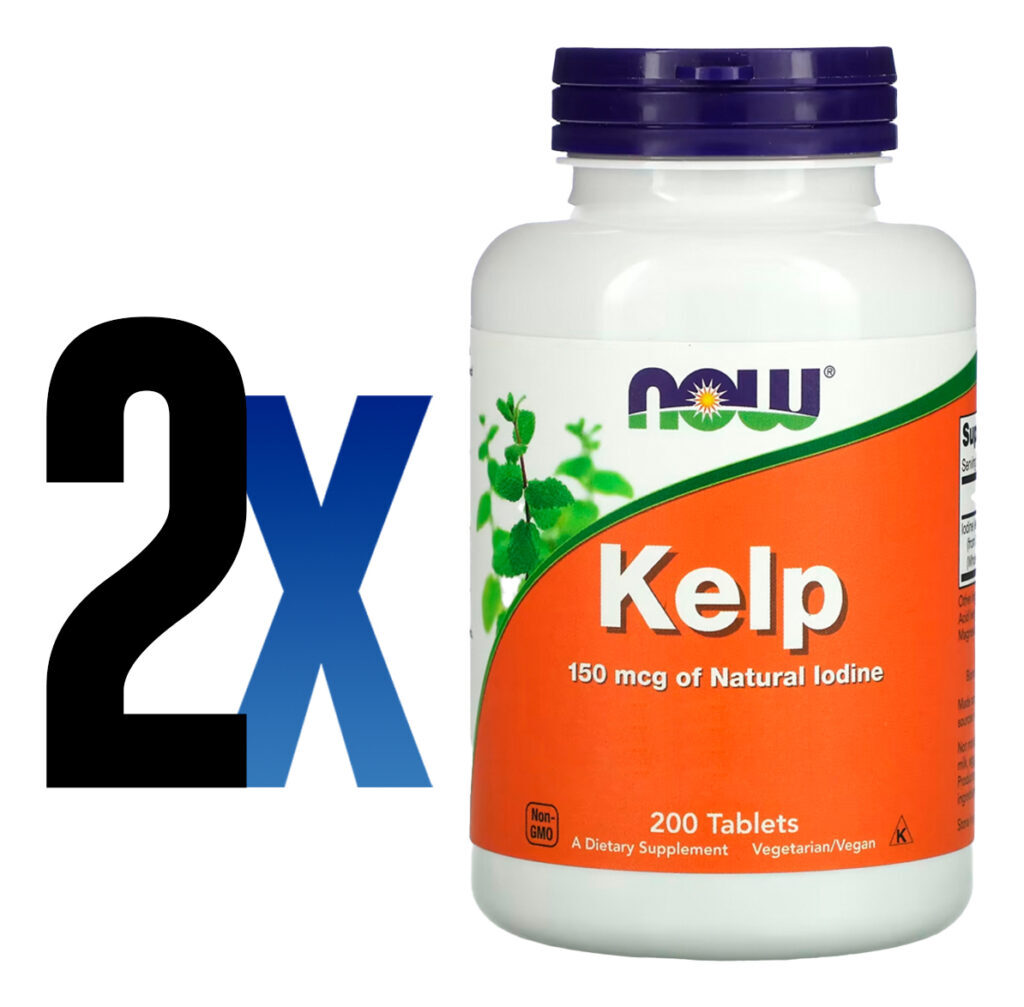 Kelp Algas 150mcg Iodo 200 Tabls Importado 2un Now Foods - Imagem 2