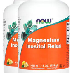 Magnésio Inositol Pó 454g Limonada Importado 2un Now Foods