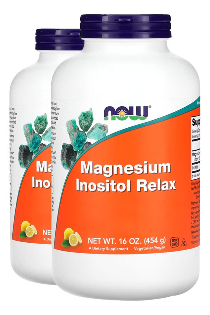 Magnésio Inositol Pó 454g Limonada Importado 2un Now Foods