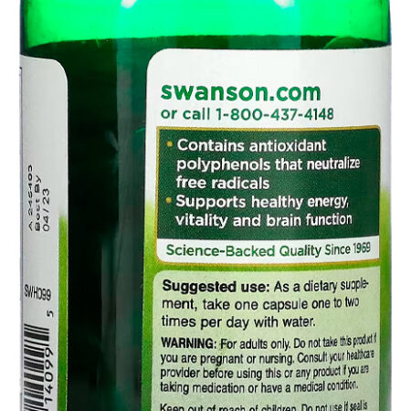 Extrato De Chá Verde 500mg Swanson 60 Caps Importado - Imagem 2