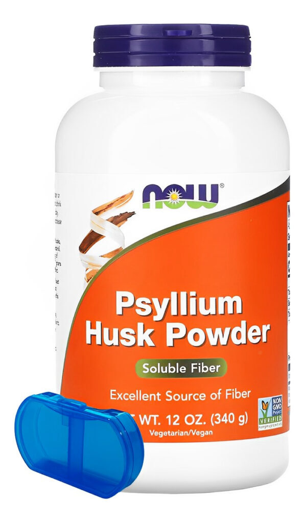 Pó Casca De Psyllium 340g Now Foods Fonte De Fibra