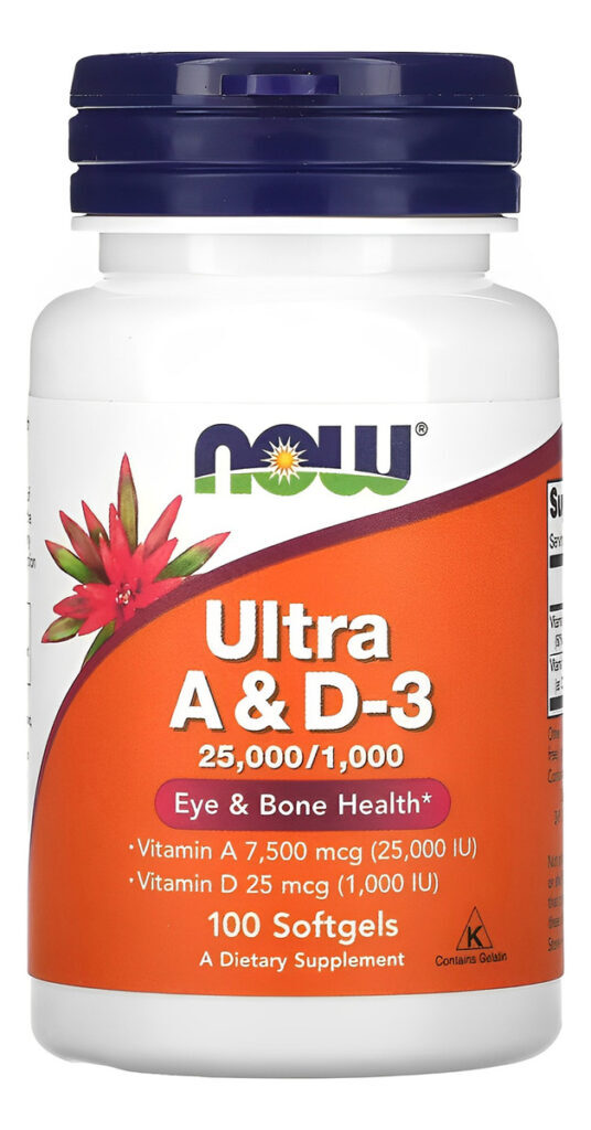 Ultra Vitamina A E D-3 Now Foods 100soft Importado 4un - Imagem 5