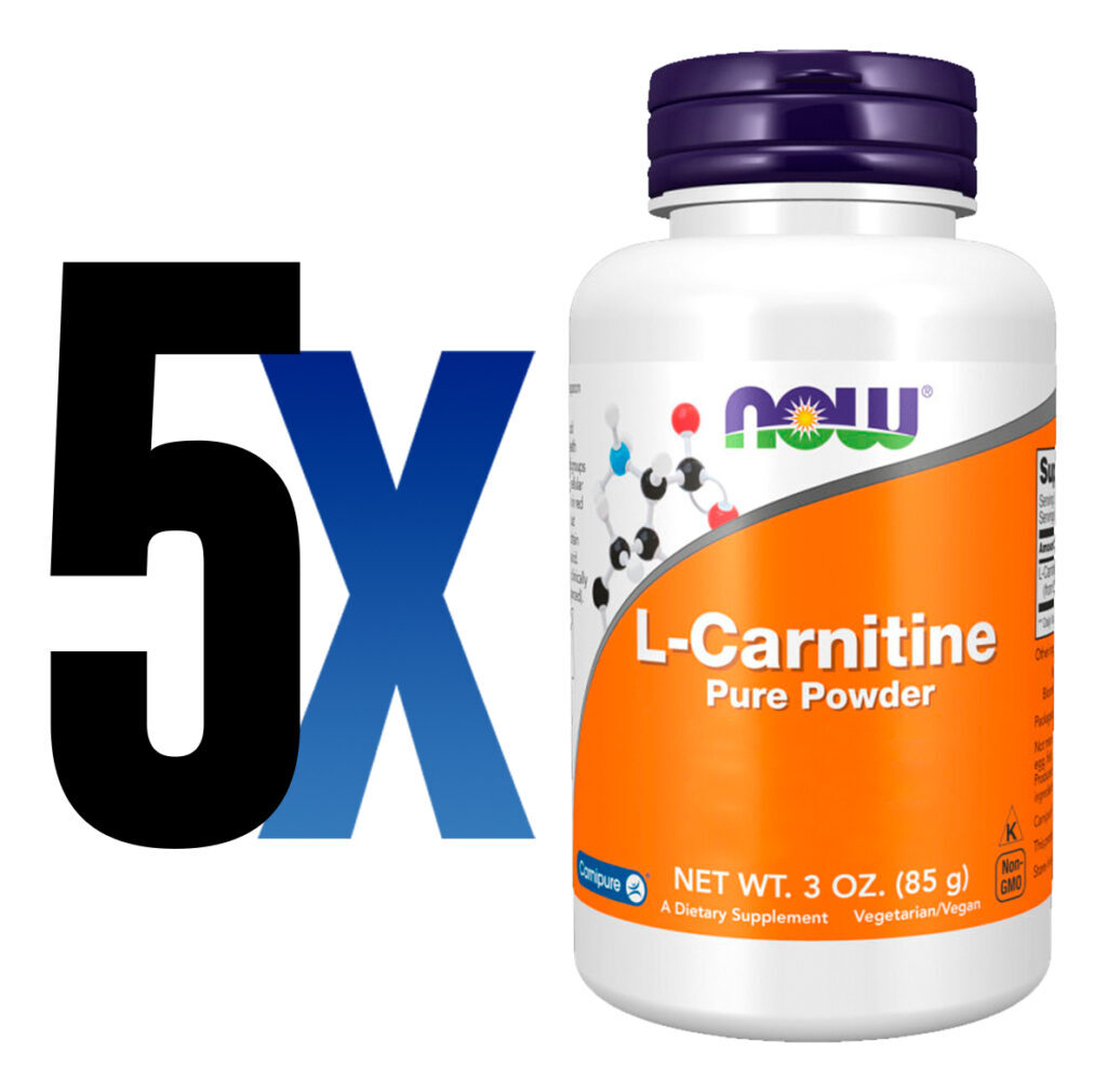 L-carnitina Pura Em Pó 85g Now Foods Importado 5un - Imagem 2