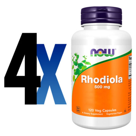 Extrato Rhodiola 500 Mg Now Foods 120 Veg Cáps Importado 4un - Imagem 2