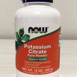 Potassium Citrate 340g - Potássio Citrato - Now Foods Usa Sabor Sem Sabor