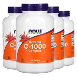 Complexo Vitamina C 1000mg 180 Tabls Importado 4un Now Foods