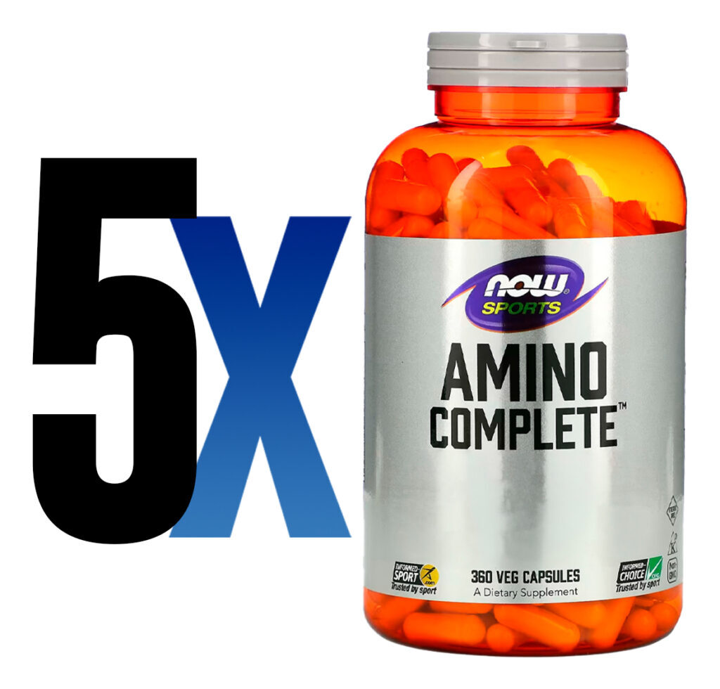 Amino Complete Now Foods Com Vit. B6 360 Cáps Importado 5un - Imagem 2