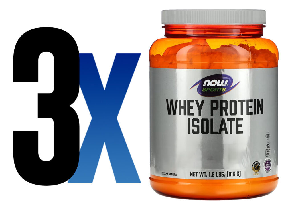 Whey Protein Pó 816 G Sabor Baunilha Importado 3un Now Foods - Imagem 2