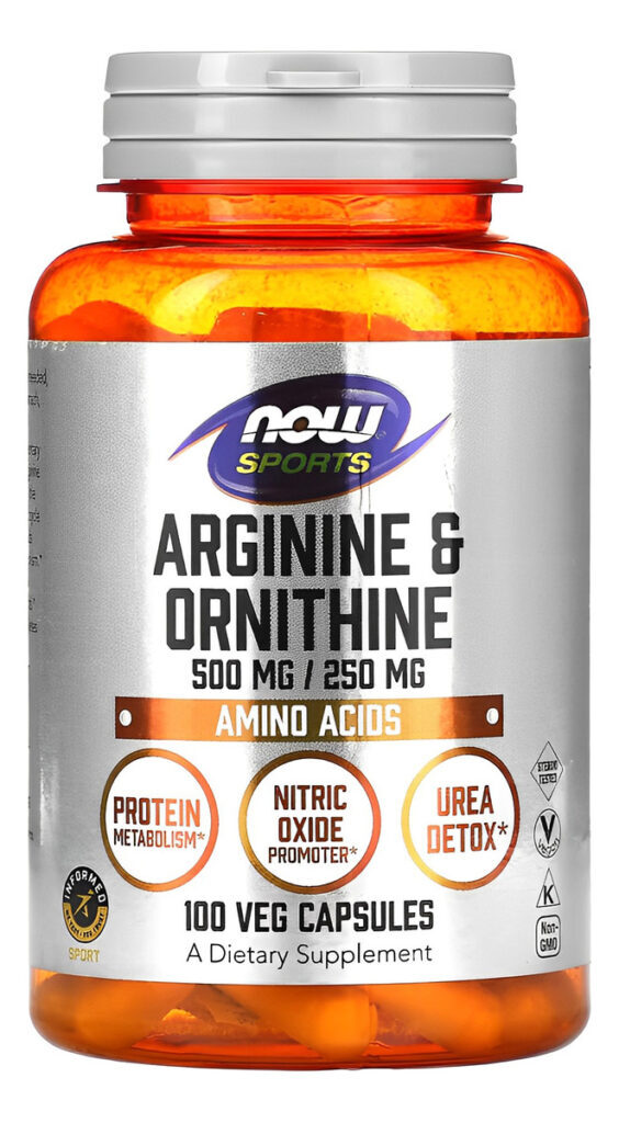 Arginina E Ornitina 500/250mg Now Foods 100cáp Importado 3un - Imagem 5
