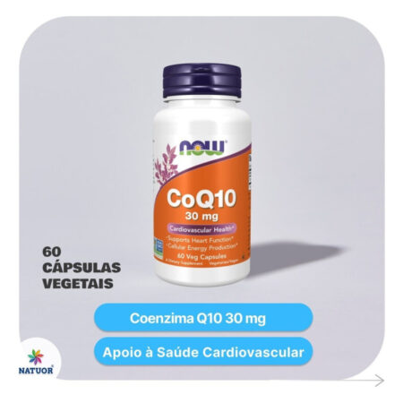 Coenzima Coq Q10 Now 30 Mg 60 Cáps Importado - Imagem 4