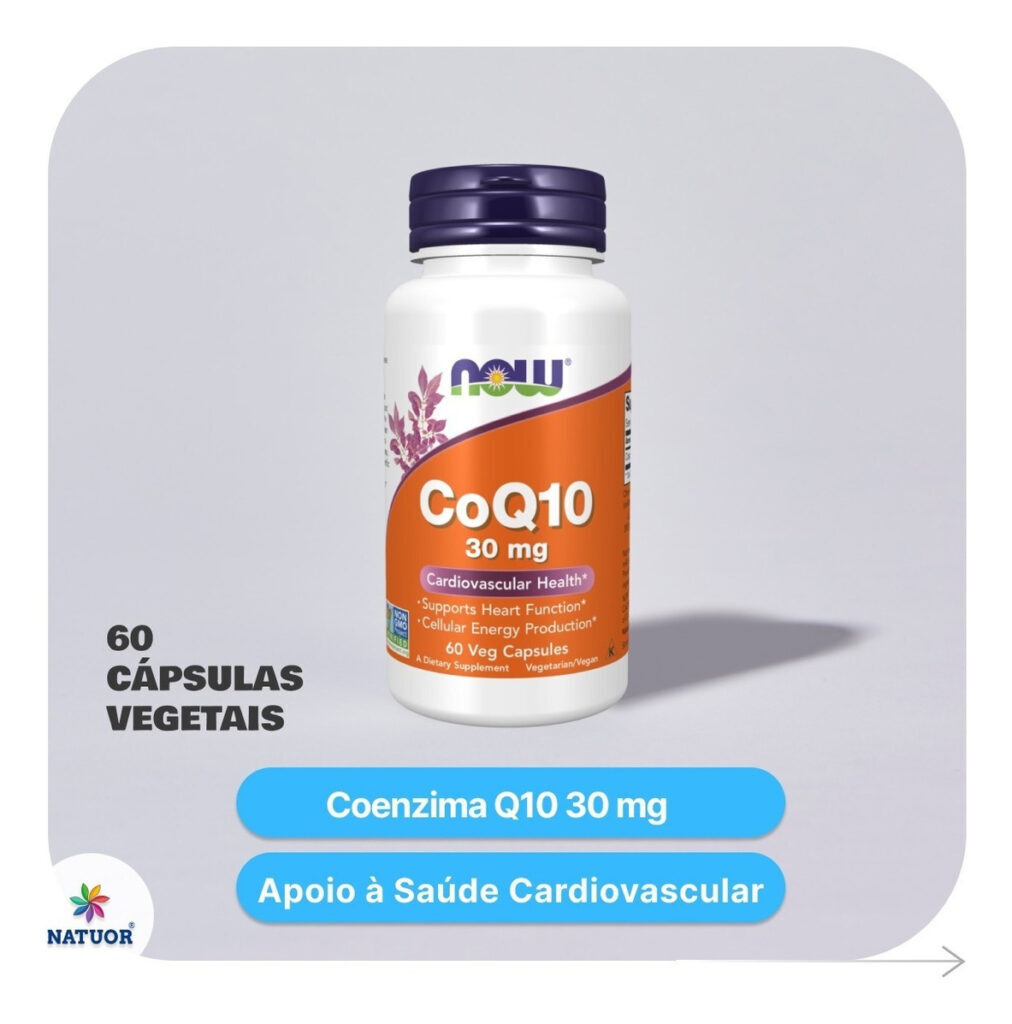Coenzima Coq Q10 Now 30 Mg 60 Cáps Importado - Imagem 4