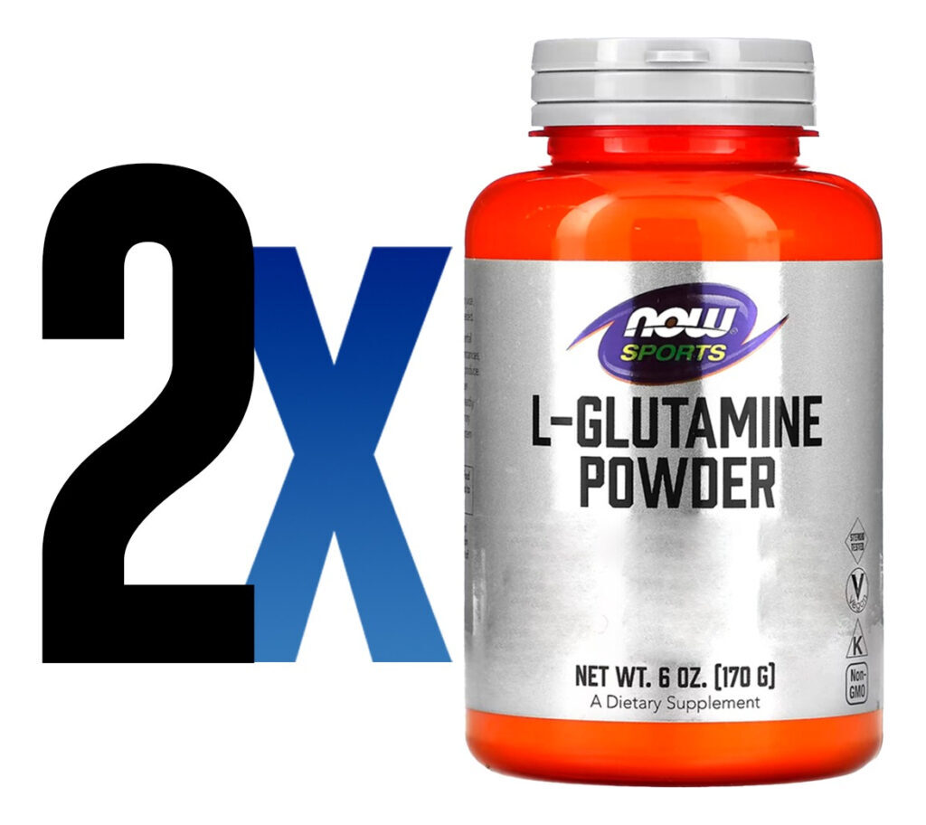 L-glutamina Em Pó Sports 170g Puro Importado 2un Now Foods - Imagem 2