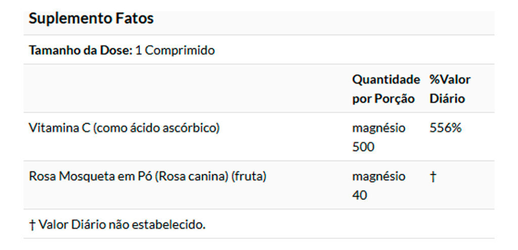 Vitamina C 500mg R. Mosqueta 250tab Importado 5un Now Foods - Imagem 5