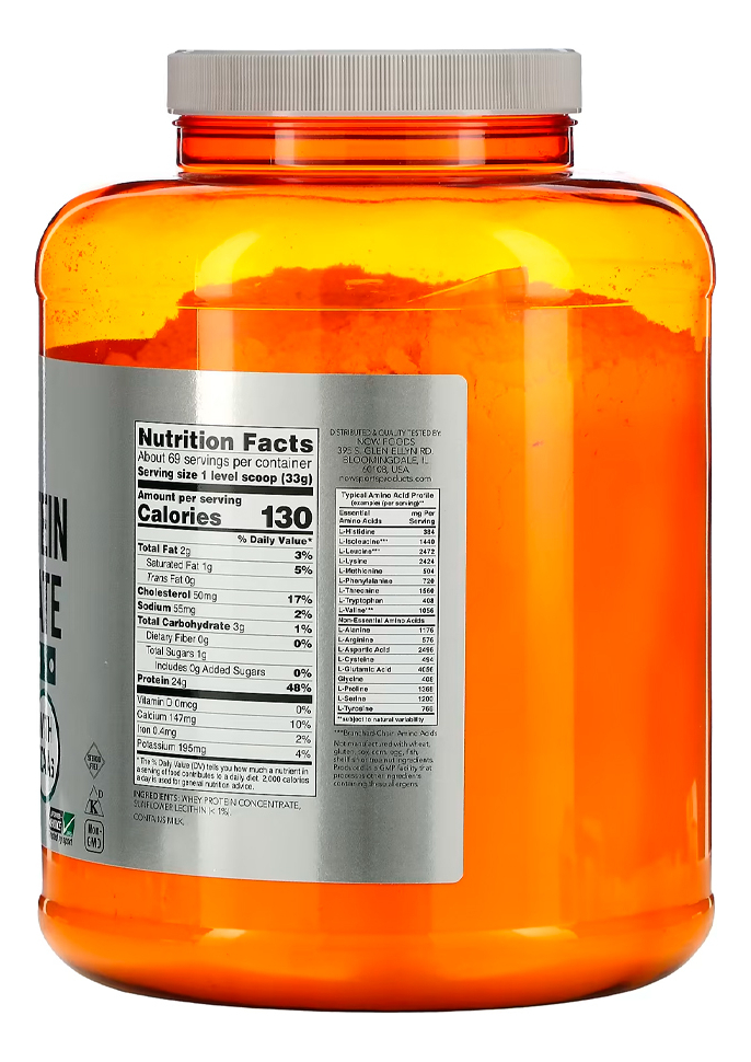Whey Protein Concentrado Now Foods 2268g Pó Importado - Imagem 3