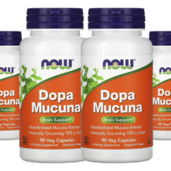 Dopa Mucuna Now Foods 90 Cápsulas Vegetarianas 4un