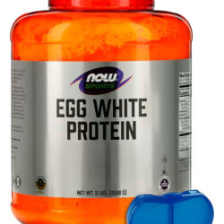 Whey Protein Egg Clara Ovo Now Foods 2268 Pó + Porta Cápsula