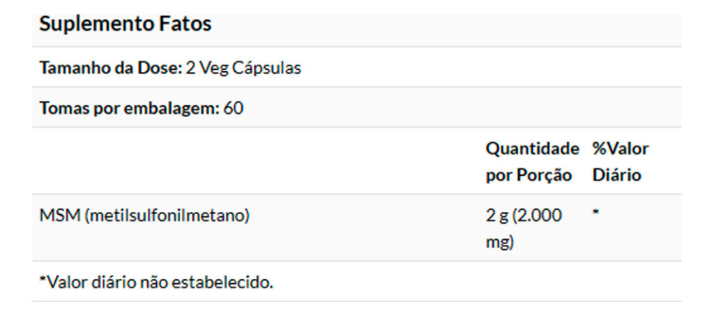 Msm 1000mg 120 Caps Importado 5un Now Foods - Imagem 5