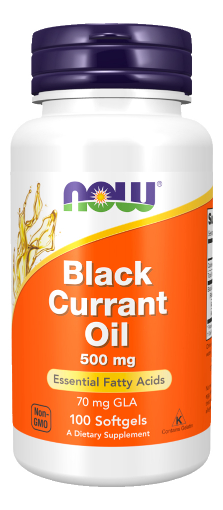Óleo Groselha Preta 500mg Now Foods 100 Softgl Importado