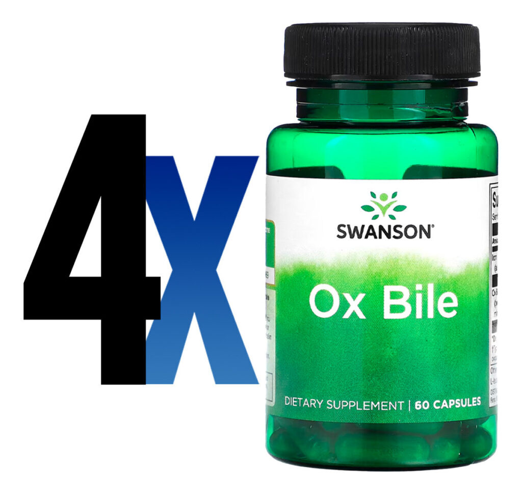 Bile De Boi Ox Bile 90mg Swanson Padronizado 60 Cápsulas 4un - Imagem 2