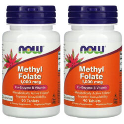 Metilfolato Methyl 1000mcg Now Foods 90 Tablets 2un