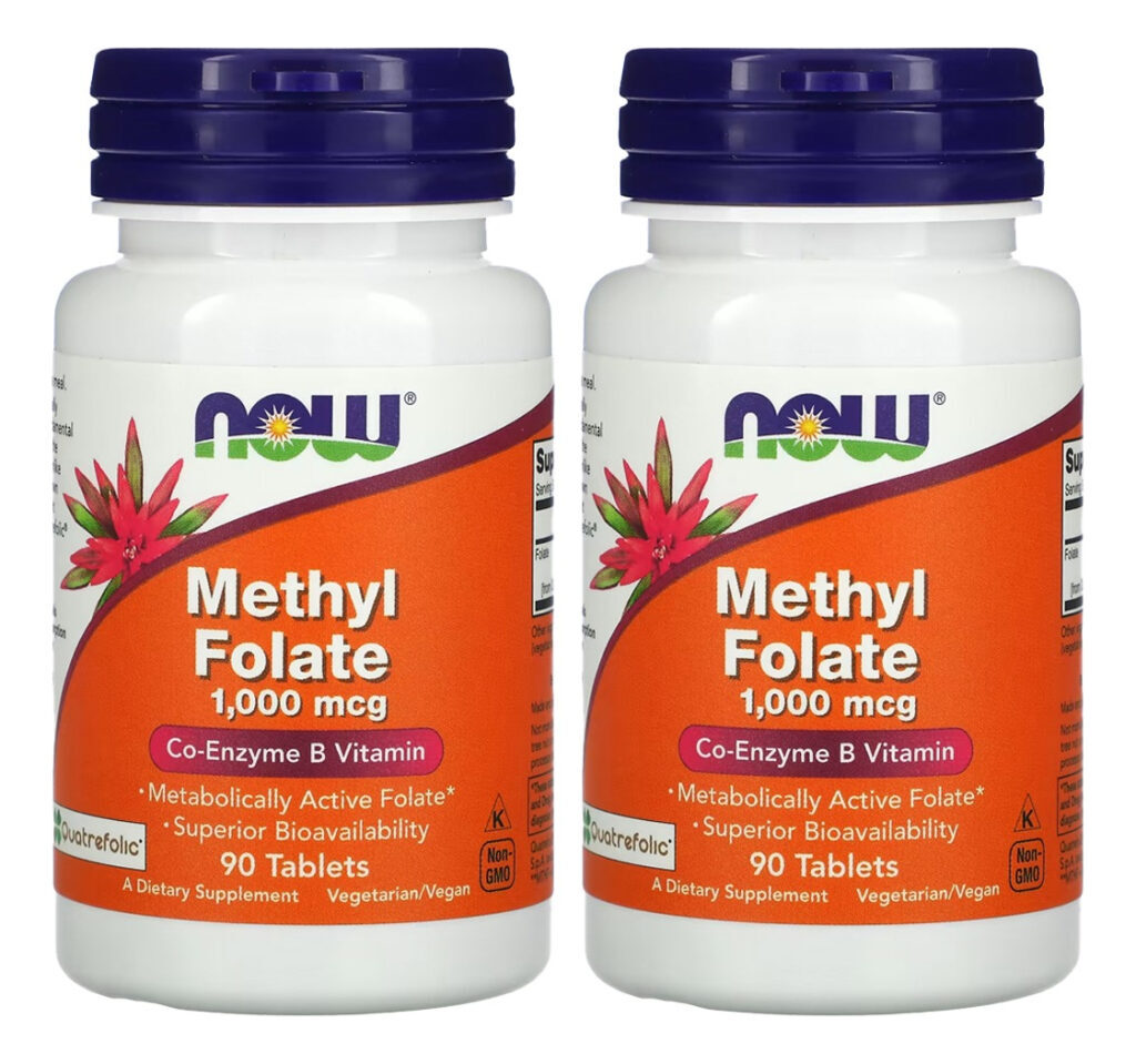 Metilfolato Methyl 1000mcg Now Foods 90 Tablets 2un
