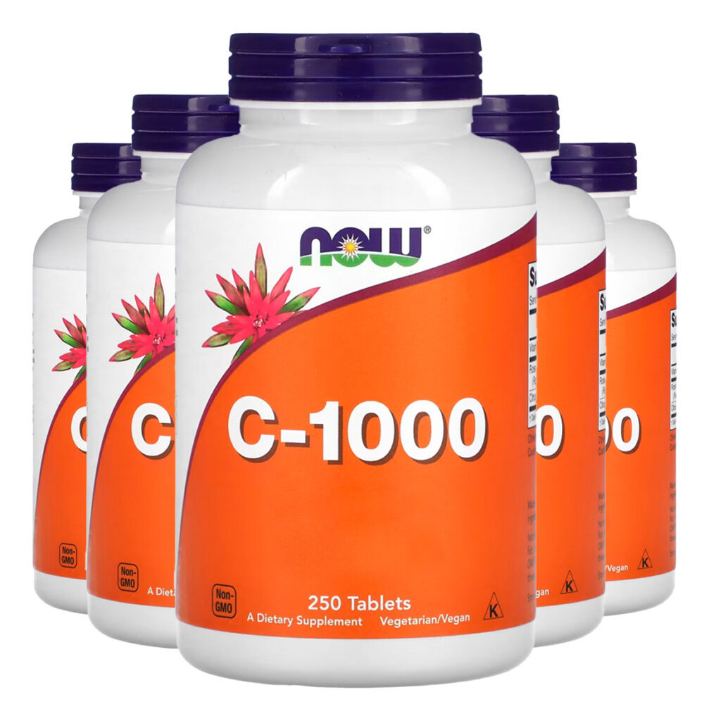 Vitamina C-1000mg 250 Tablets Importado 5un Now Foods