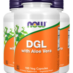 Dgl 400mg Now Food Com Aloe Vera 100 Caps Importado 3un