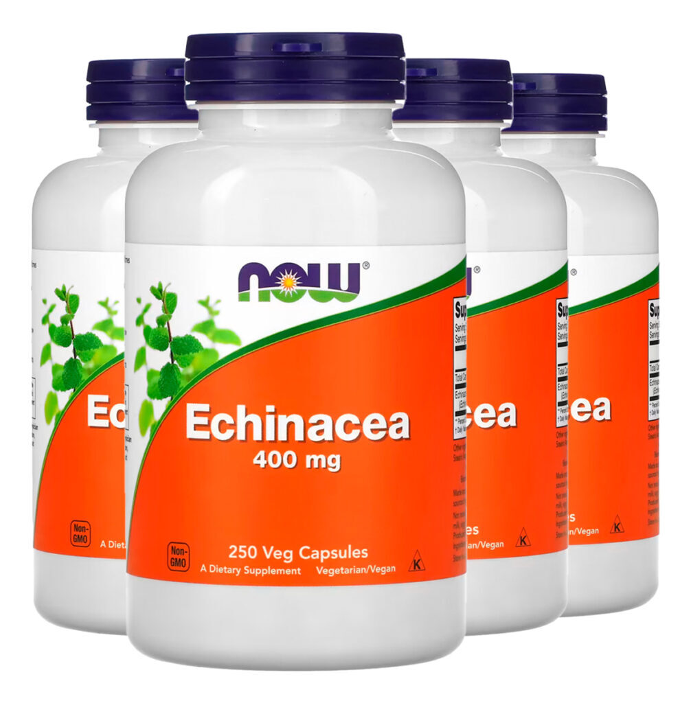 Equinácea 400mg 250 Cáps Importado 4un Now Foods