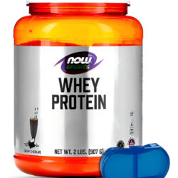 Whey Protein Em Pó Now Foods 907g Chocolate +porta Cápsulas