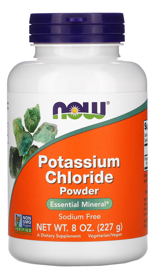 Now Foods Cloreto Potássio Pó 227g Sem Sódio Sabor N/d