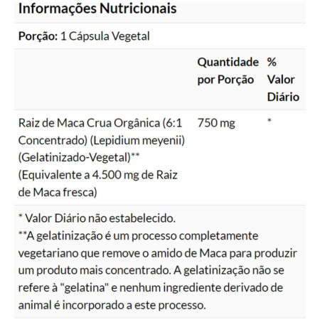 Raw Maca Peruana 750mg 90 Cápsulas Importado 5un Now Foods - Imagem 5