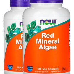 Minerais Algas Vermelhas 180 Cáps Importado 2un Now Foods