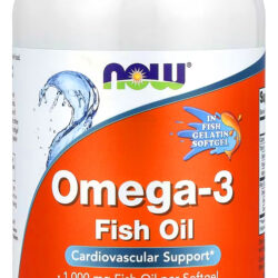 Ômega-3 1000mg Now Foods 180/120 200cáps Soft Importado 4un