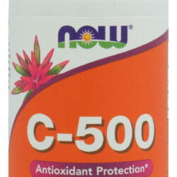 Vitamina C 500mg Com Rosa Mosqueta Now Foods 100tab Sabor Sem Sabor