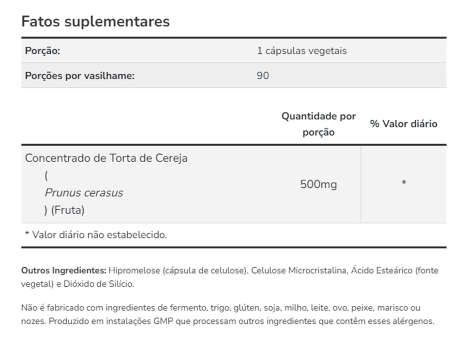 Cereja Azeda 500mg Tart Cherry 90cáp Importado 2un Now Foods - Imagem 5